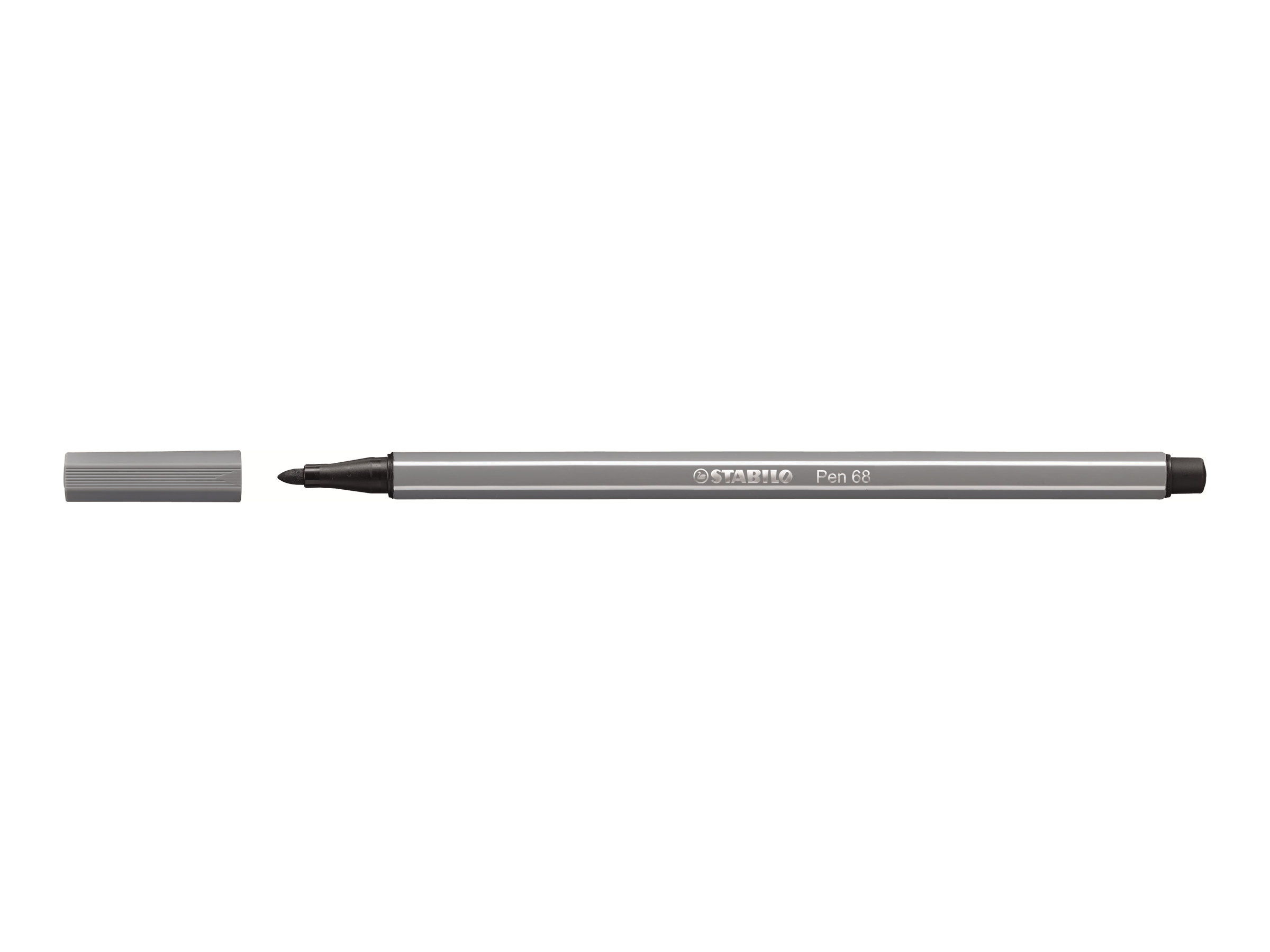 STABILO Pen 68 - Filzstift - Dunkelgrau - wasserbasierte