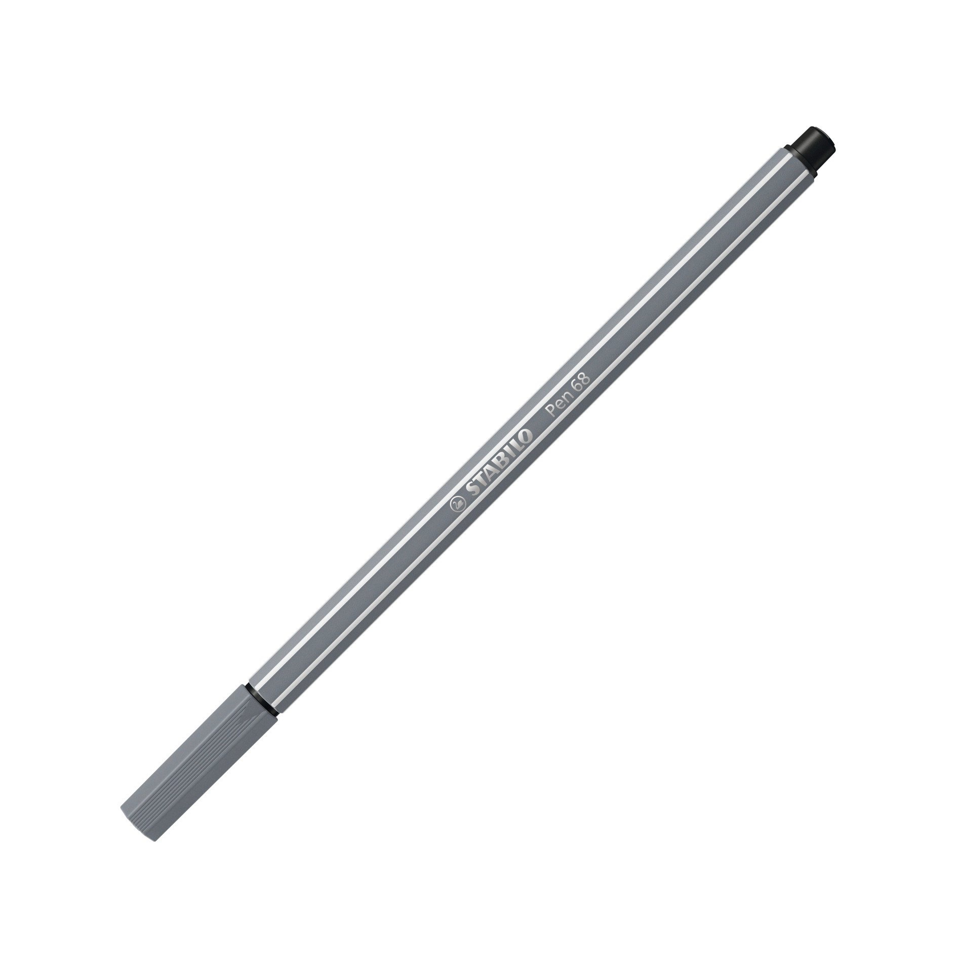 STABILO Pen 68 - Filzstift - Dunkelgrau - wasserbasierte