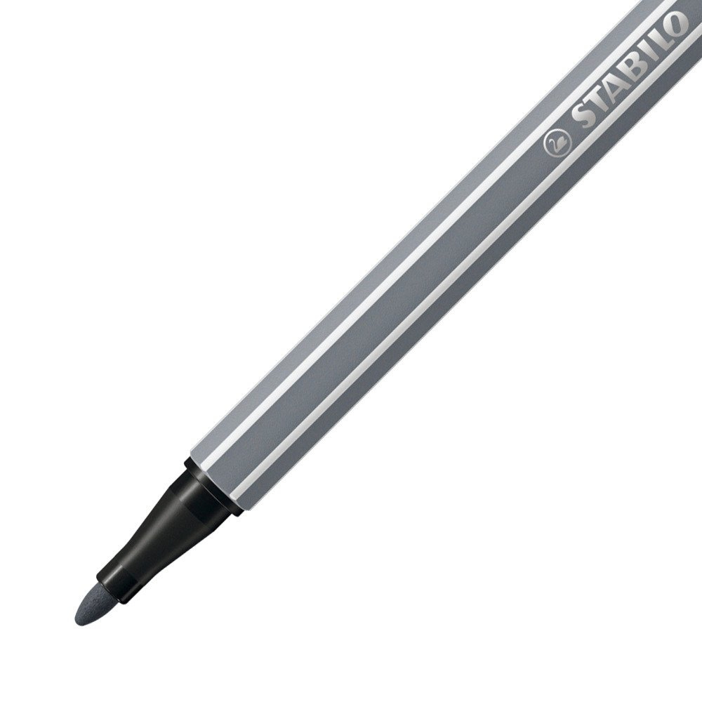 STABILO Pen 68 - Filzstift - Dunkelgrau - wasserbasierte