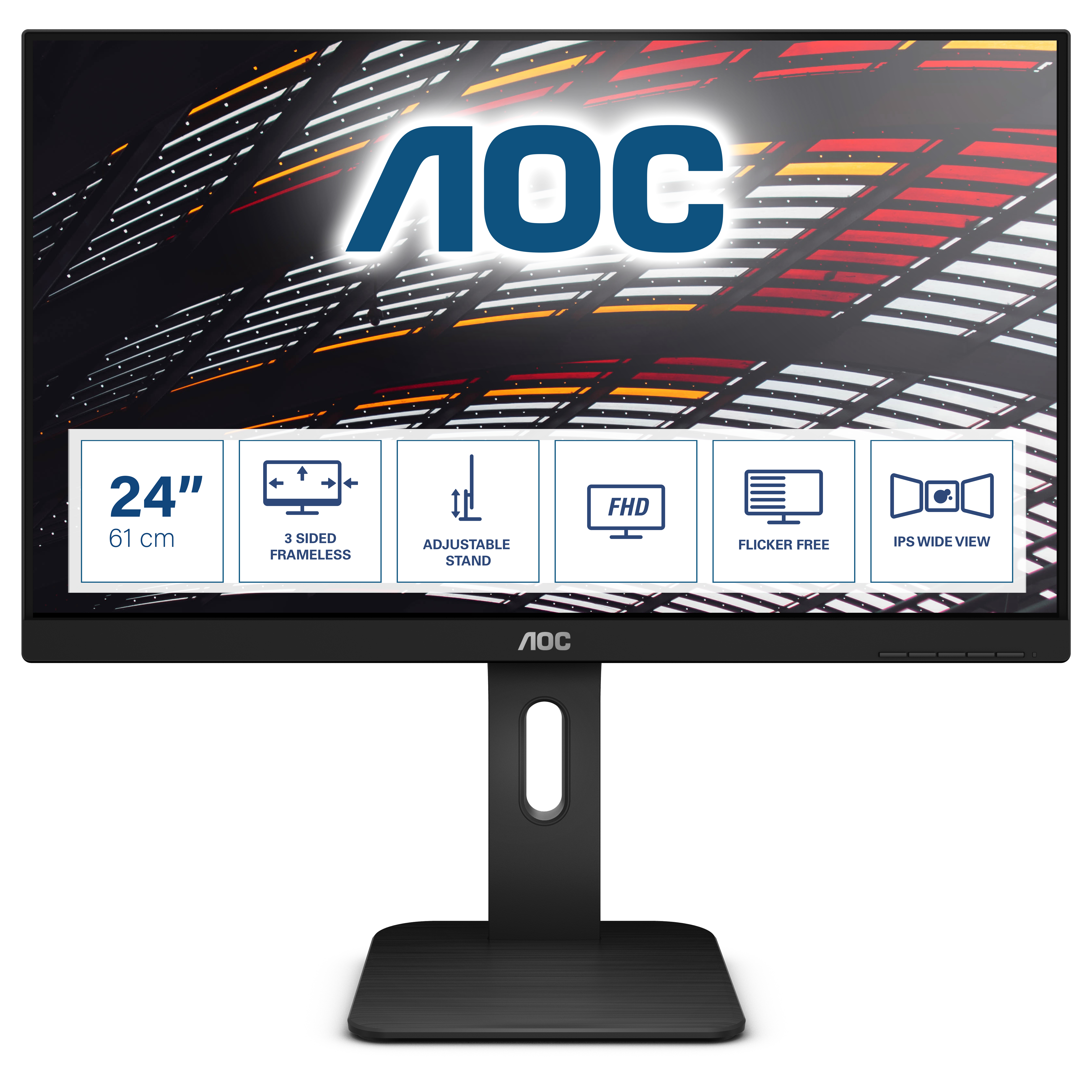 AOC X24P1 - LED-Monitor - 61 cm (24) - 1920 x 1200 Full HD (1080p)
