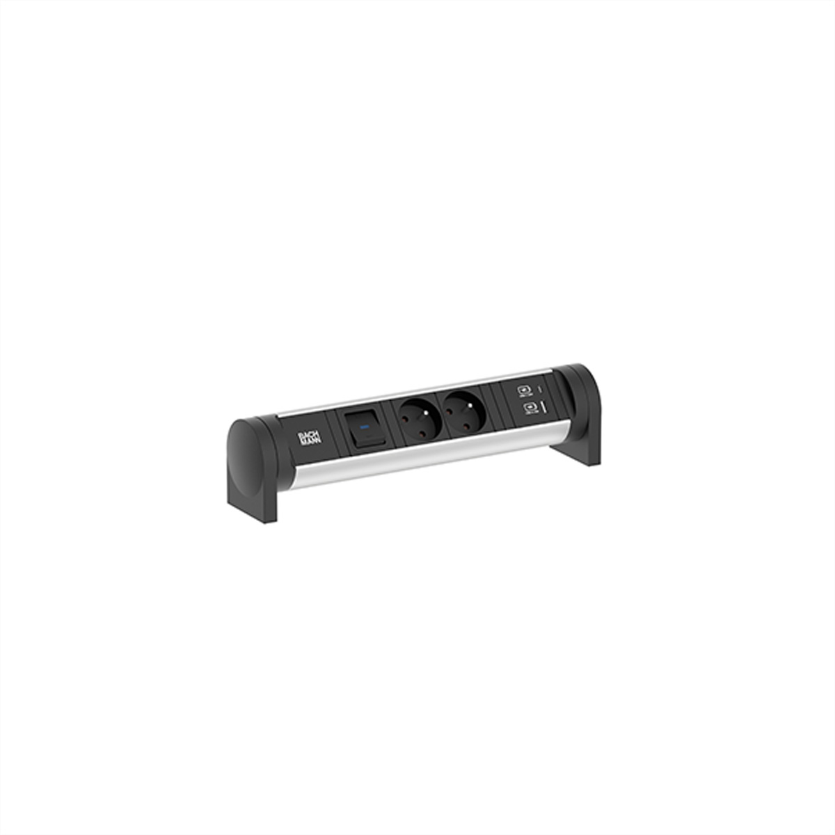 Bachmann CYCLE Desk 2xUTE 1xSchalter 1xUSB A/C 22W 0.2m - Zubehr Stromversorgung
