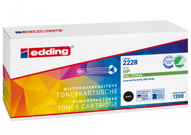 EDDING EDD-2228 schwarz Toner kompatibel zu HP 94A CF294A - Kompatibel - Tonereinheit