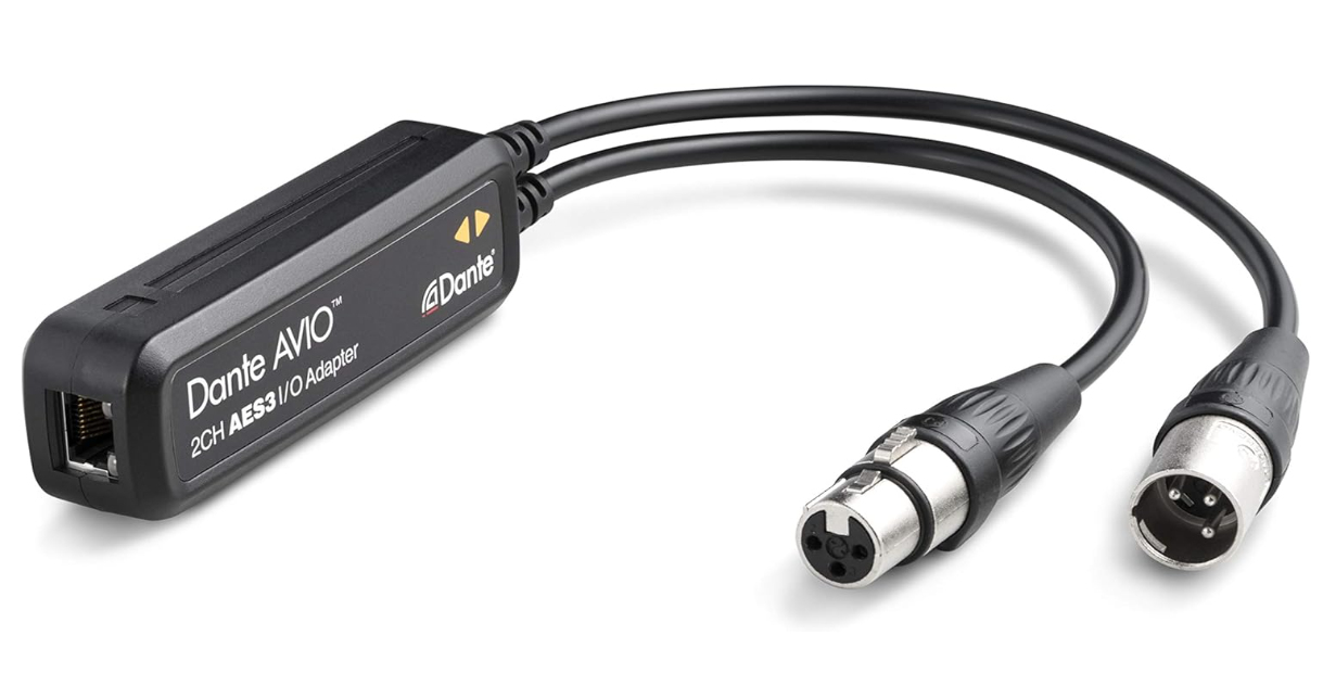 AUDINATE Dante AVIO AES3 IO Adapter 2x2 - Adapter - Audio/Multimedia