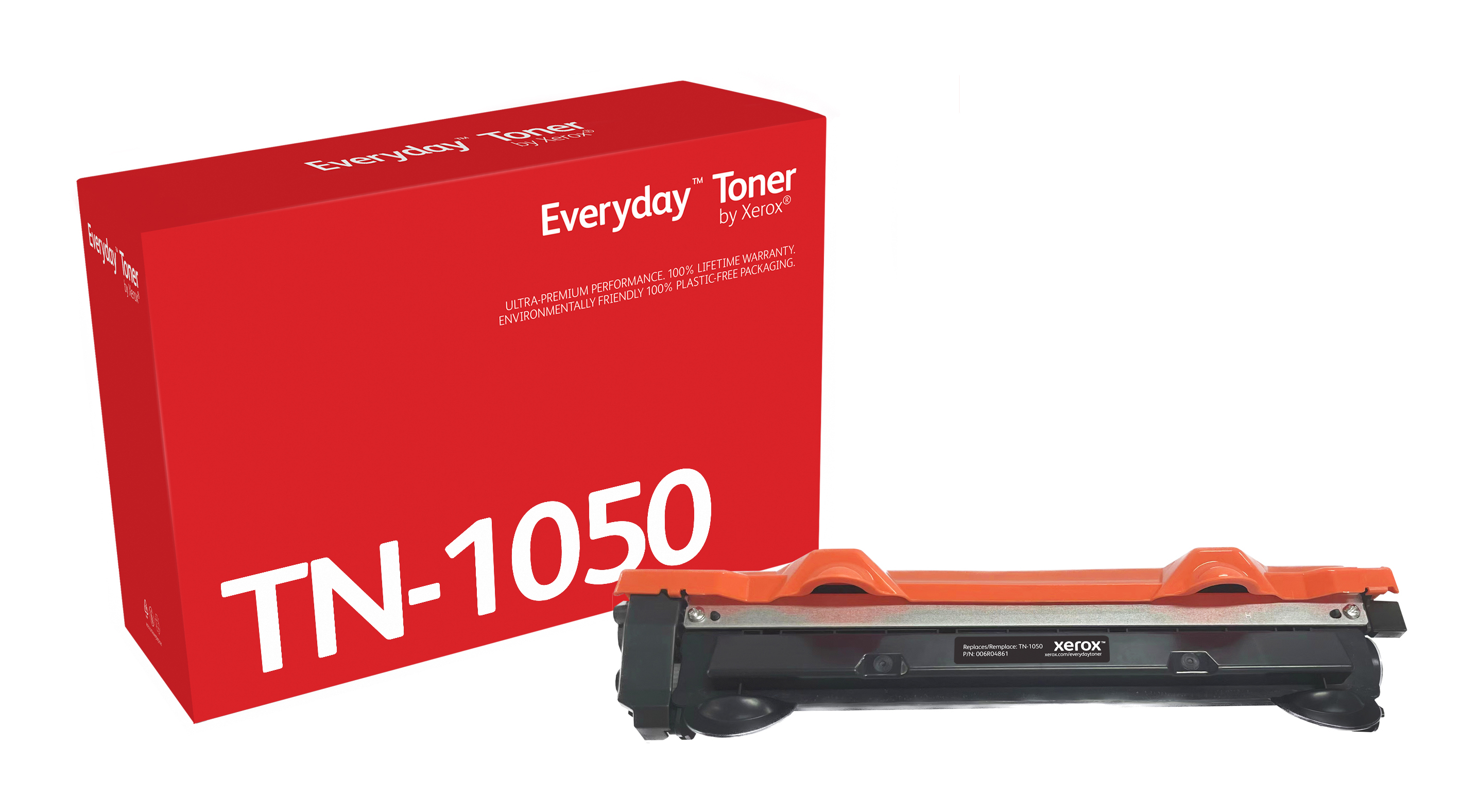 Everyday Black Toner by Xerox compatible with Brother TN1050, Standard capacity