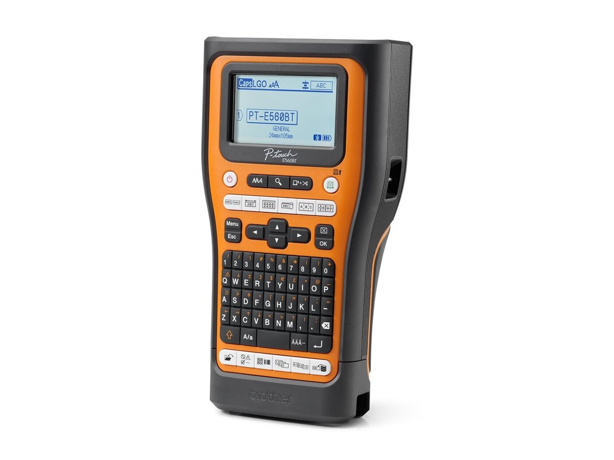 Brother PT-E560BTSP impresora de etiquetas Transferencia trmica 180 x 180 DPI 30 mm/s Inalmbrico y almbrico HSE/TZe Bluetooth QWERTY