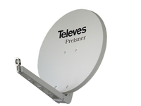 Televes S75QSD-W - 10,7 - 12,75 GHz - 38,5 dBi - Wei - Aluminium - 75 cm - 750 mm