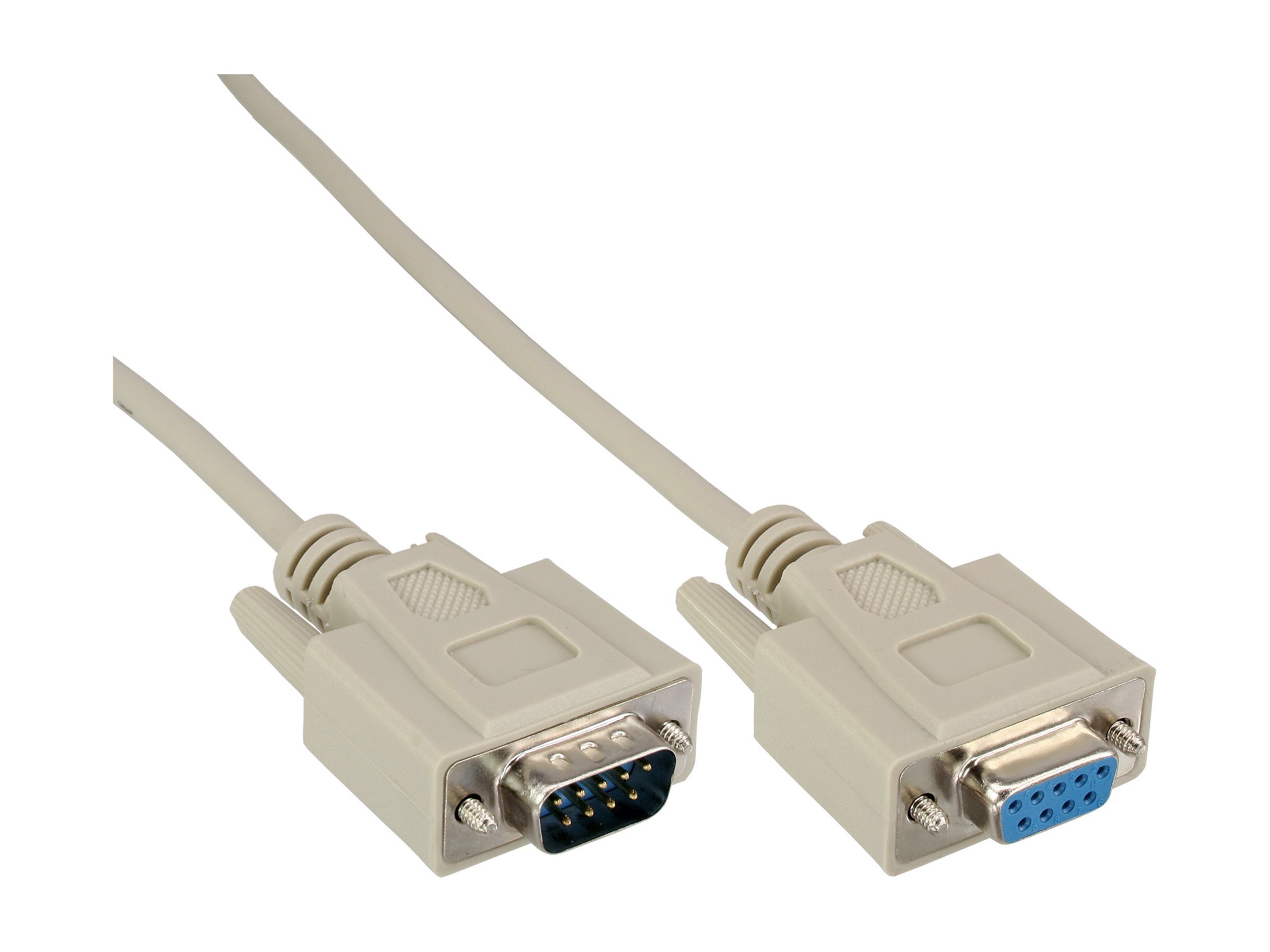 InLine 40er B-Pack Serielle Verlngerung - 9pol ST/BU - vergossen - 10m