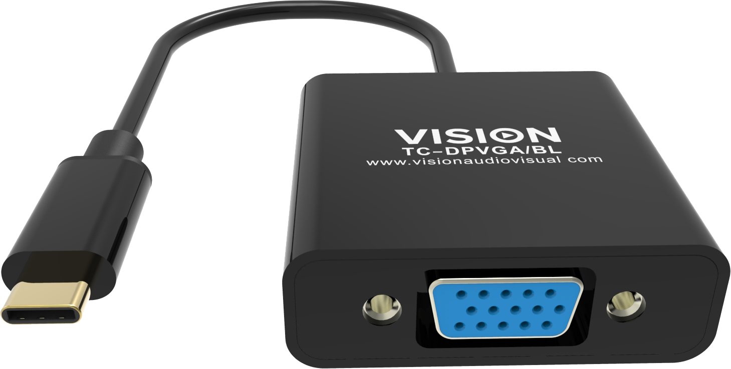 Vision Videoadapter - 24 pin USB-C mnnlich zu HD-15 (VGA)