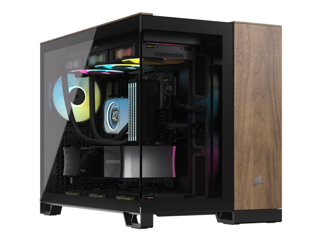 Corsair 2500X schwarz/braun Tempered Glass x 2