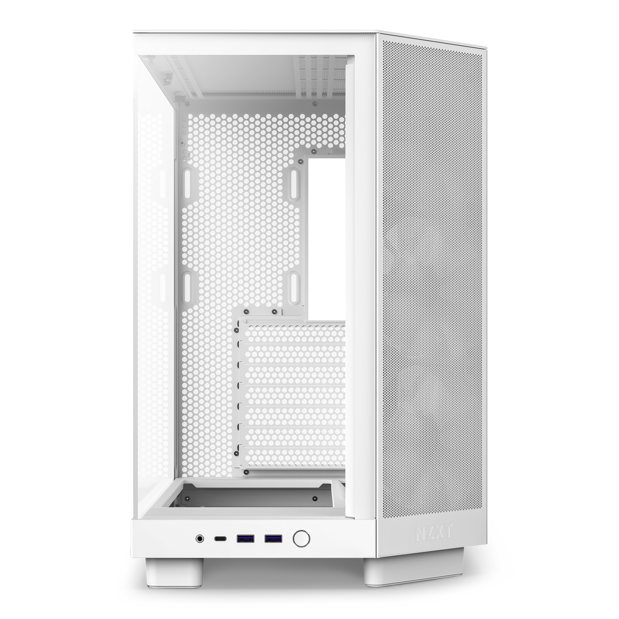 NZXT H series H6 Flow RGB - Mid tower - ATX - Seitenteil mit Fenster (geh�rtetes Glas)