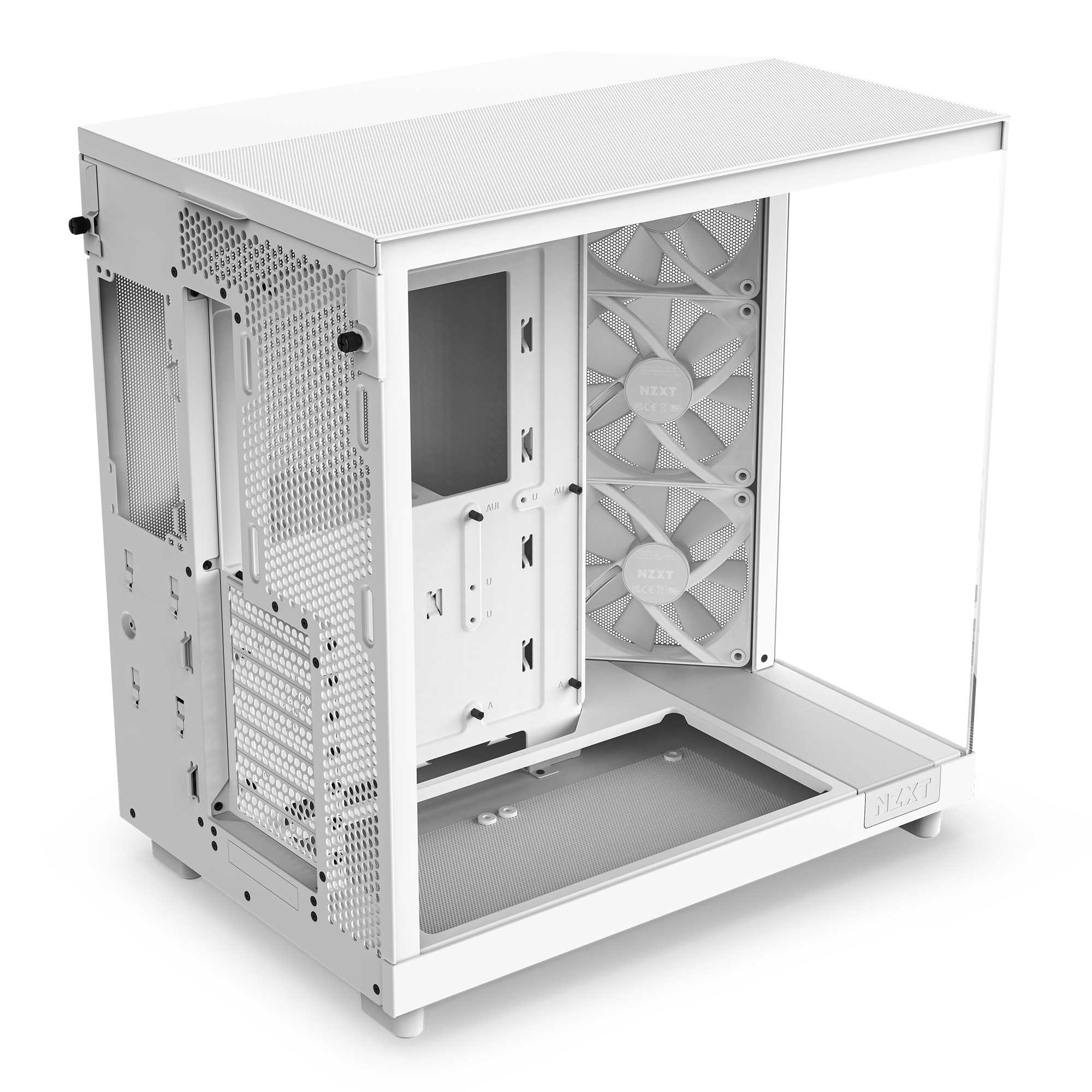 NZXT H series H6 Flow RGB - Mid tower - ATX - Seitenteil mit Fenster (geh�rtetes Glas)