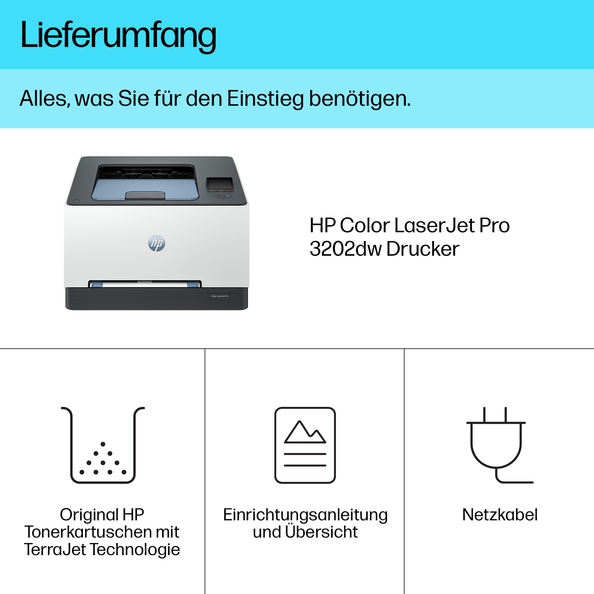 HP LaserJet Pro 3202dw Inal�mbrico Multifunction Color Impresora, A doble cara
