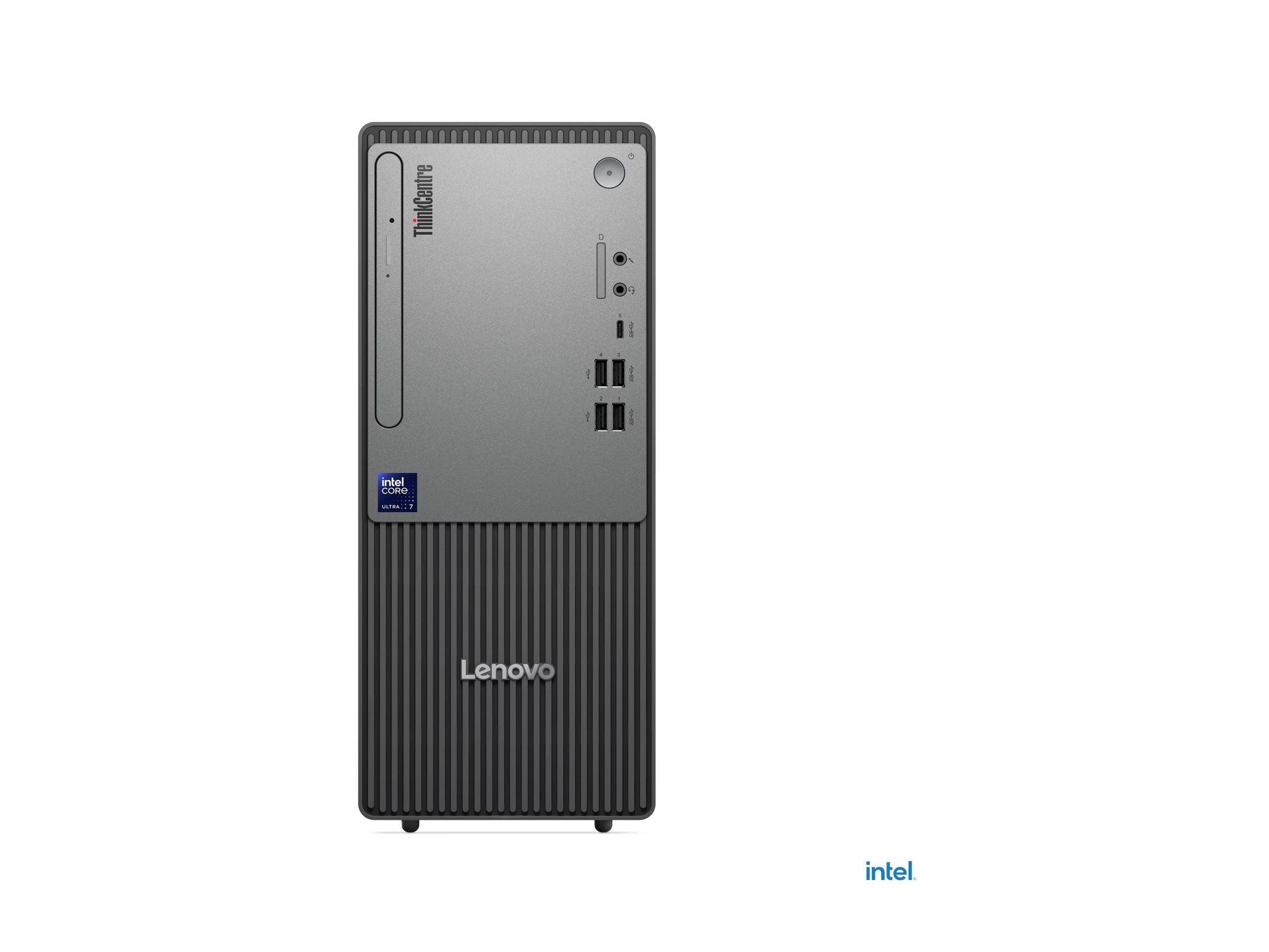 Lenovo ThinkCentre neo 50t Gen 6 Intel Core Ultra 5 225 16 Go DDR5-SDRAM 512 Go SSD Windows 11 Pro Tower PC Noir