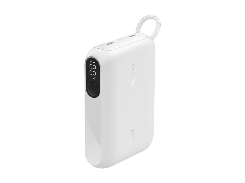 Belkin BoostCharge - Powerbank - mit Display - 10000 mAh - 20 Watt - PD, Fast Charge - 2 Ausgabeanschlussstellen (USB-C)