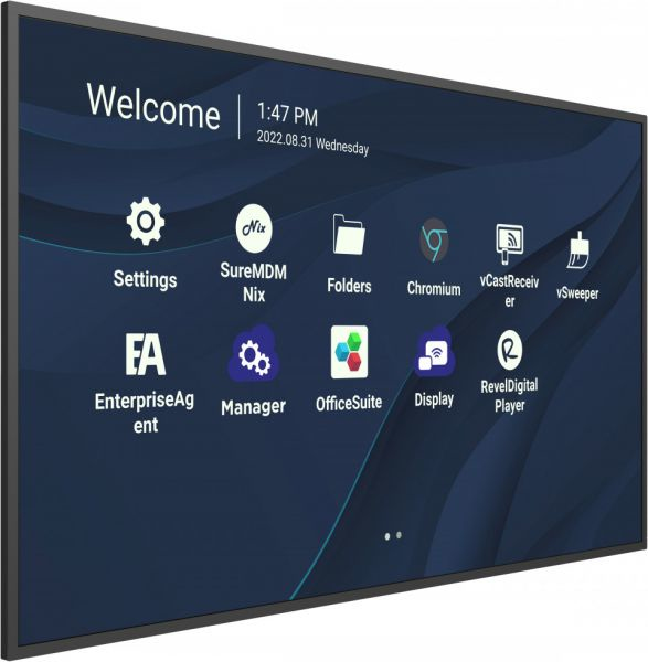Viewsonic CDE9830 pizarra y accesorios interactivos 2,49 m (98) 3840 x 2160 Pixeles Pantalla t�ctil Negro USB