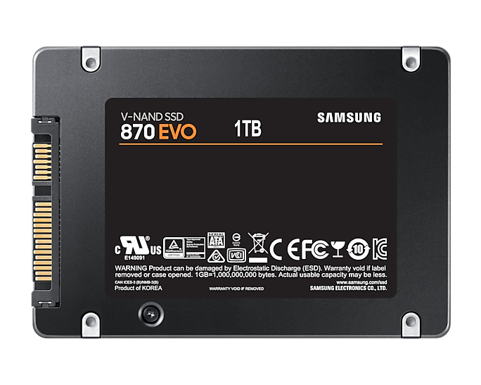 Samsung 870 EVO 2.5 1 TB Serial ATA III V-NAND MLC