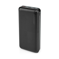 Nedis UPBKPD20000BK - 20000 mAh - Lithium Polymer (LiPo) - 3,7 V - 18 W - Schwarz