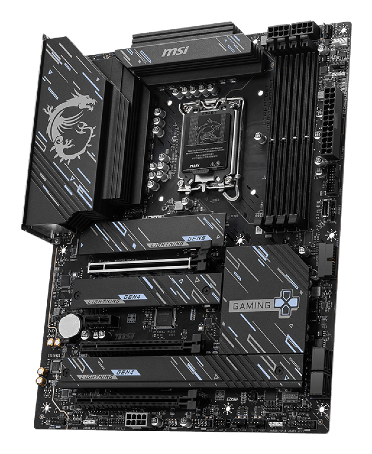 MSI Z890 GAMING PLUS WIFI - Motherboard - ATX - LGA1851-Sockel - Z890 Chipsatz - USB-C 3.2 Gen 2x2, USB-C 3.2 Gen2, USB 3.2 Gen 1, USB 3.2 Gen 2 - 5 Gigabit Ethernet, Wi-Fi 7, Bluetooth - Onboard-Grafik (CPU erforderlich)