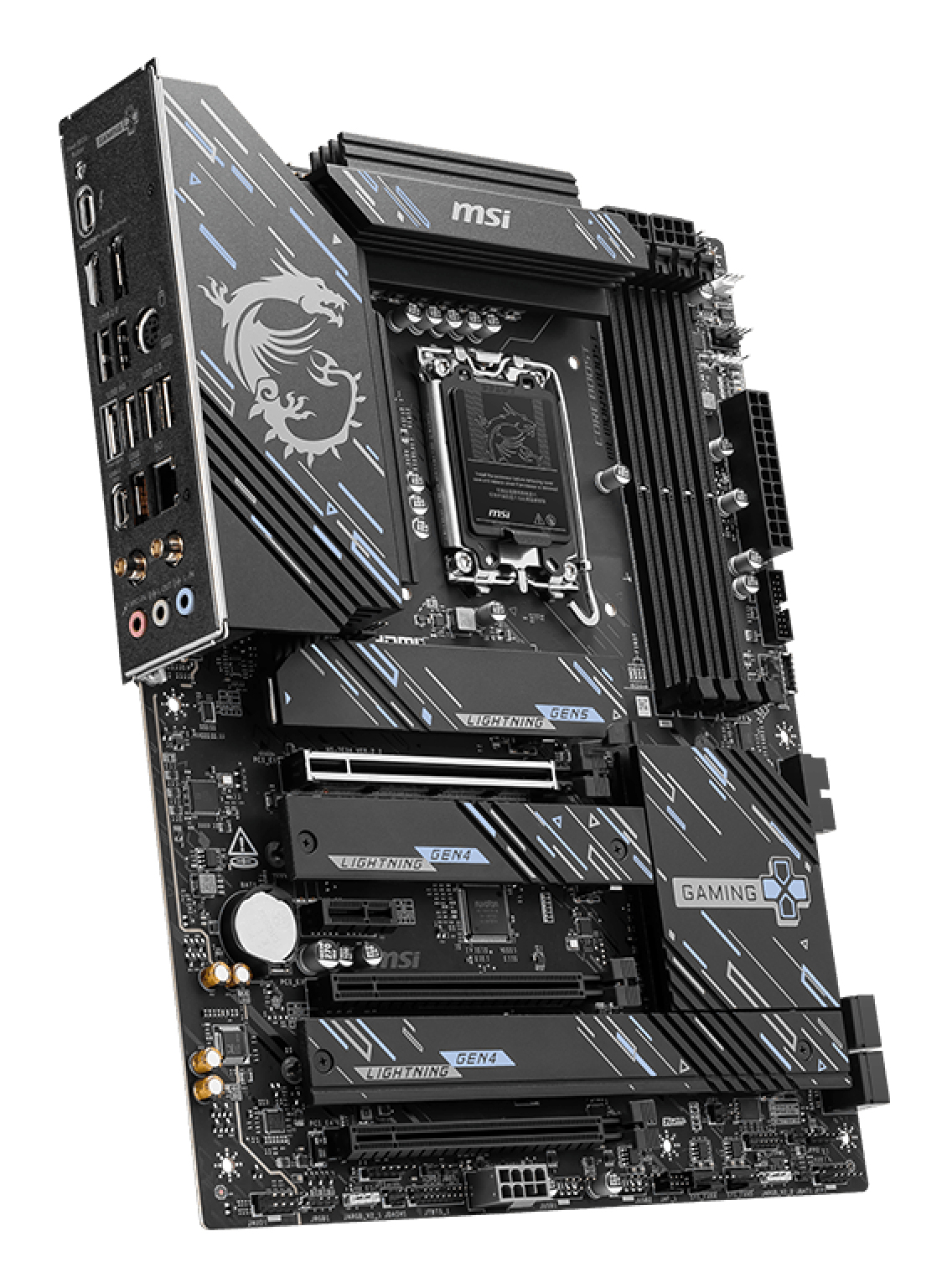MSI Z890 GAMING PLUS WIFI - Motherboard - ATX - LGA1851-Sockel - Z890 Chipsatz - USB-C 3.2 Gen 2x2, USB-C 3.2 Gen2, USB 3.2 Gen 1, USB 3.2 Gen 2 - 5 Gigabit Ethernet, Wi-Fi 7, Bluetooth - Onboard-Grafik (CPU erforderlich)