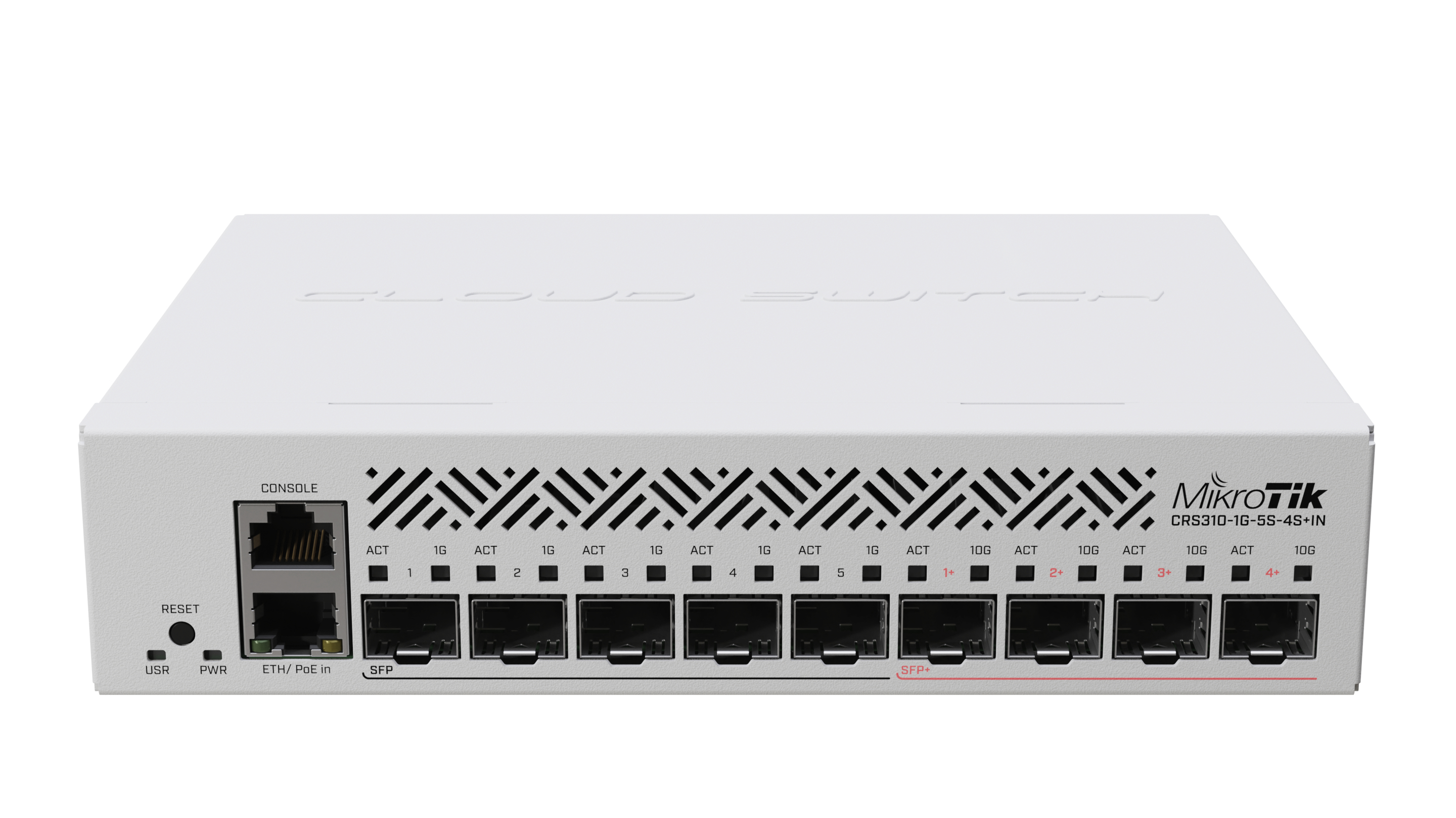 MikroTik CRS310-1G-5S-4S+IN - Switch - L3 - 5 x Gigabit SFP + 4 x 10 Gigabit SFP+ + 1 x 10/100/1000