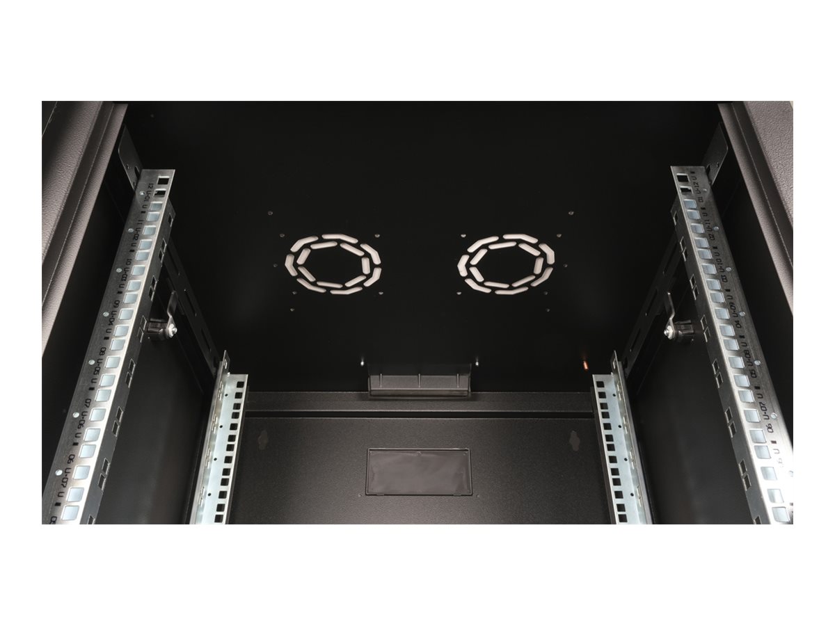 ROLINE 19-inch wall-mounted housing Pro 12 U, 600x600 WxD black