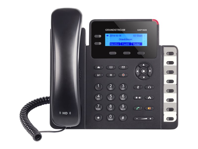 Grandstream Networks GXP1628 tel�fono Tel�fono DECT Negro