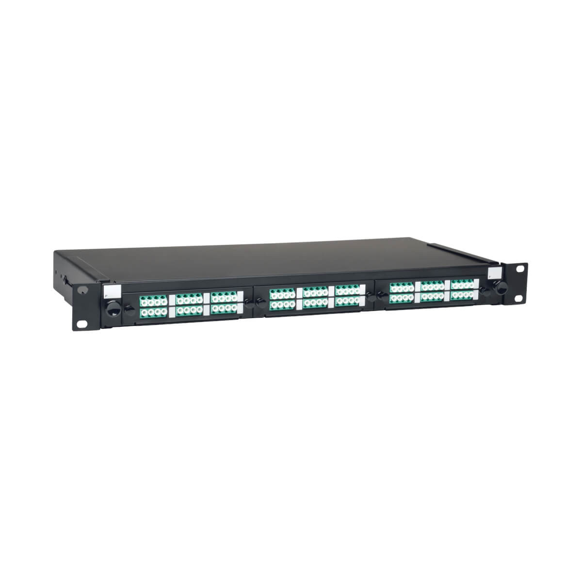 Tripp N492-036-LCLC-E Glasfaser-Patch Panel-Gehuse mit 36 Anschlssen - 1-HE-Rack-Montage (LC/LC) - LC - Schwarz - Rackeinbau - 1U - RoHS - 482,6 mm