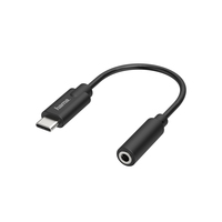 Hama 00205282 cable de tel�fono m�vil Negro USB C 3,5mm