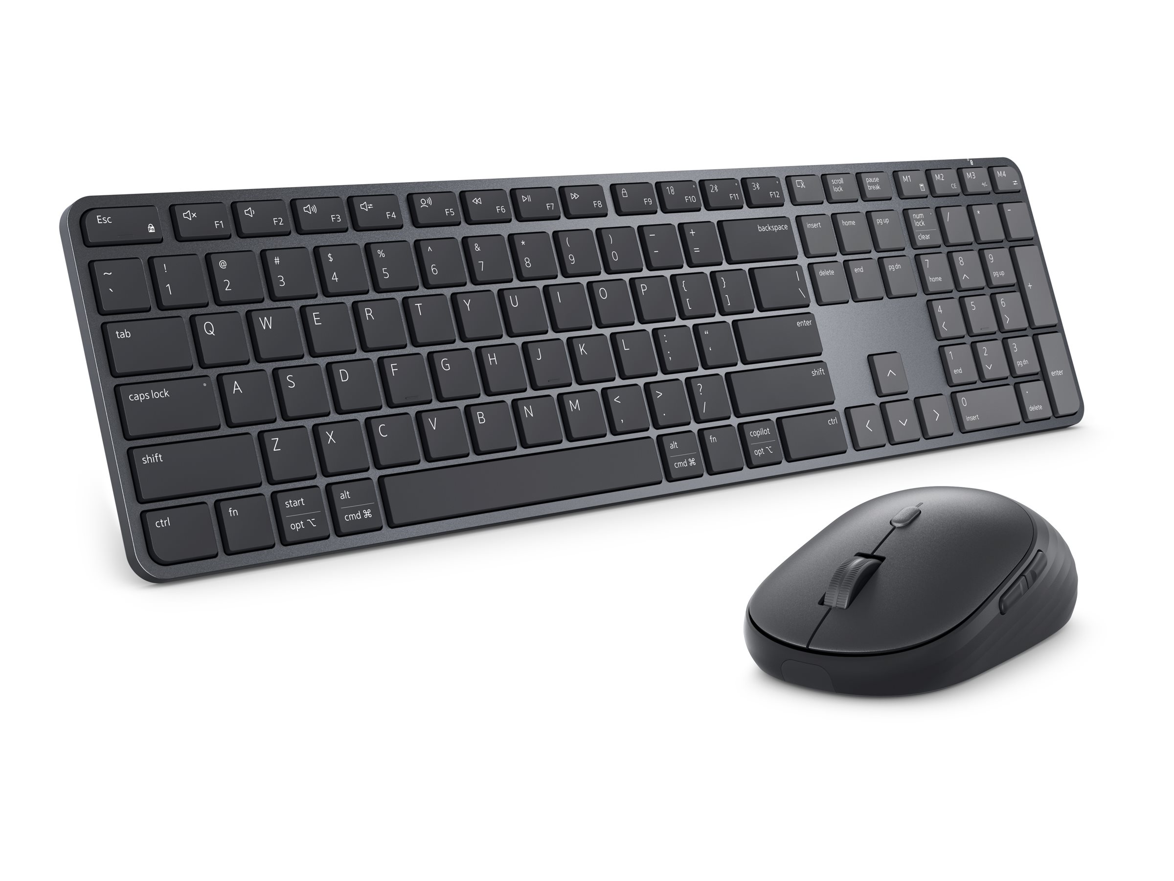 DELL Pro 7 Slim KM726 tastiera Mouse incluso Casa/ufficio RF senza fili + Bluetooth QWERTY US International Nero