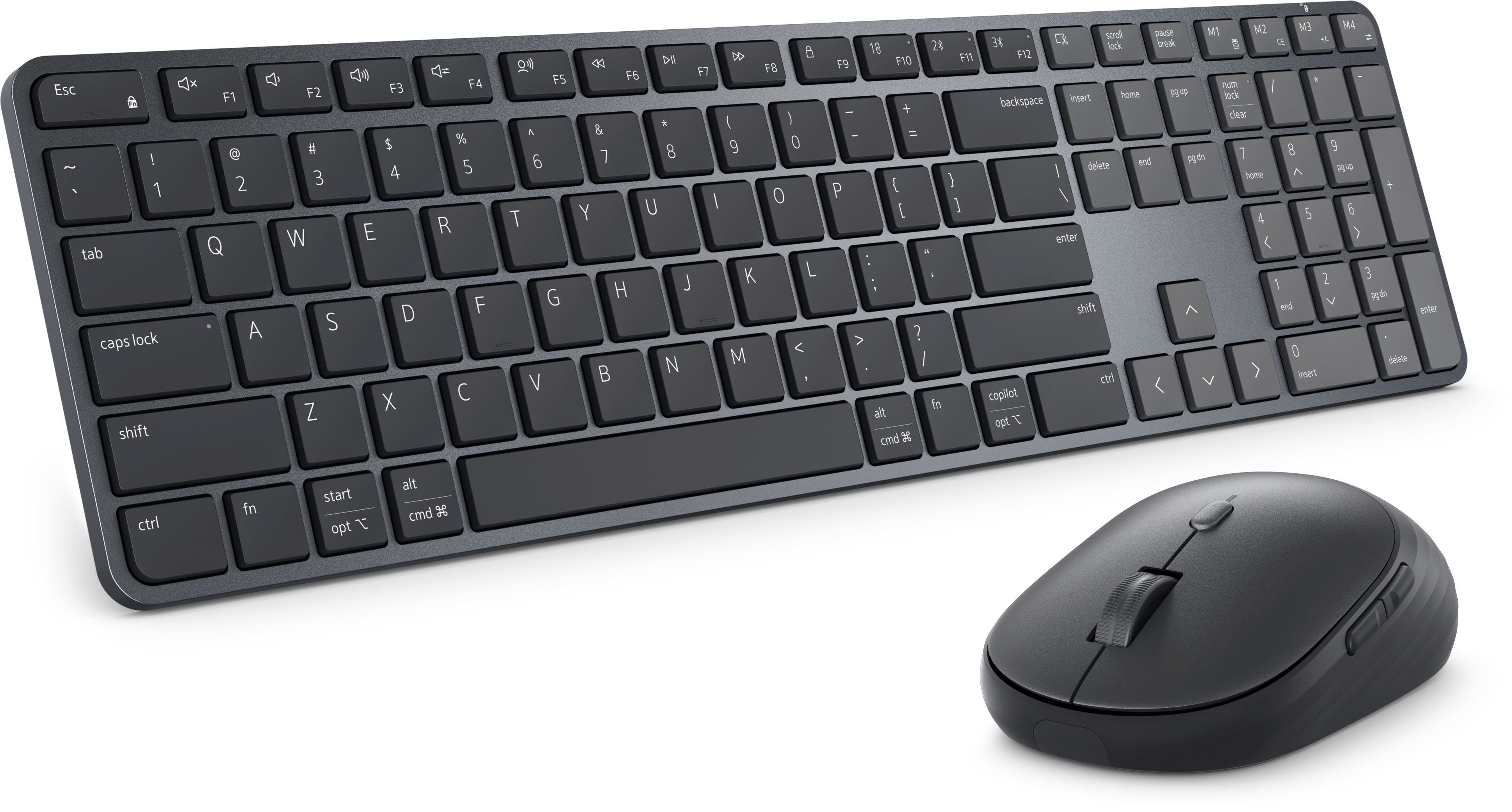 DELL Pro 7 Slim KM726 tastiera Mouse incluso Casa/ufficio RF senza fili + Bluetooth QWERTY US International Nero