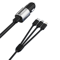 Dudao R5ProN car adapter 17Watt Lightning/USB-C/USB Micro - Adapter - Digital/Daten