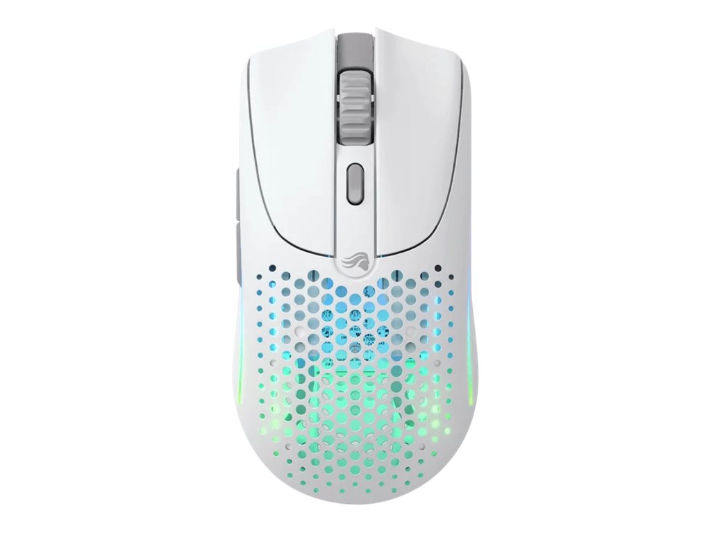 Glorious PC Gaming Race Glorious Model O 2 Wireless - Maus - ultra-light - rechts- und linkshndig - 6 Tasten - kabellos - 2.4 GHz, Bluetooth 5.2 LE - kabelloser Empfnger (USB)