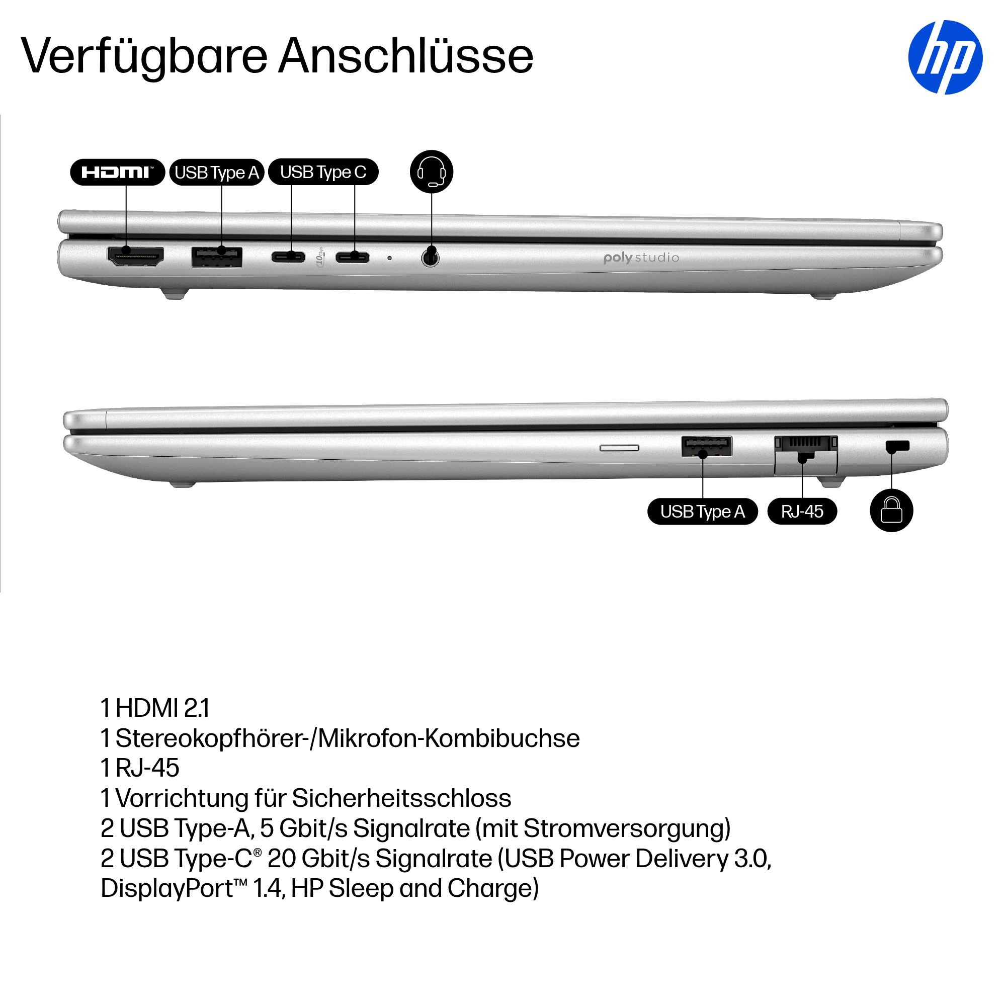 HP ProBook 4 G1iR Notebook - Intel Core i5 i5-1334U - Win 11 Pro - Intel Iris Xe Grafik - 16 GB RAM - 512 GB SSD NVMe - 35.6 cm (14)