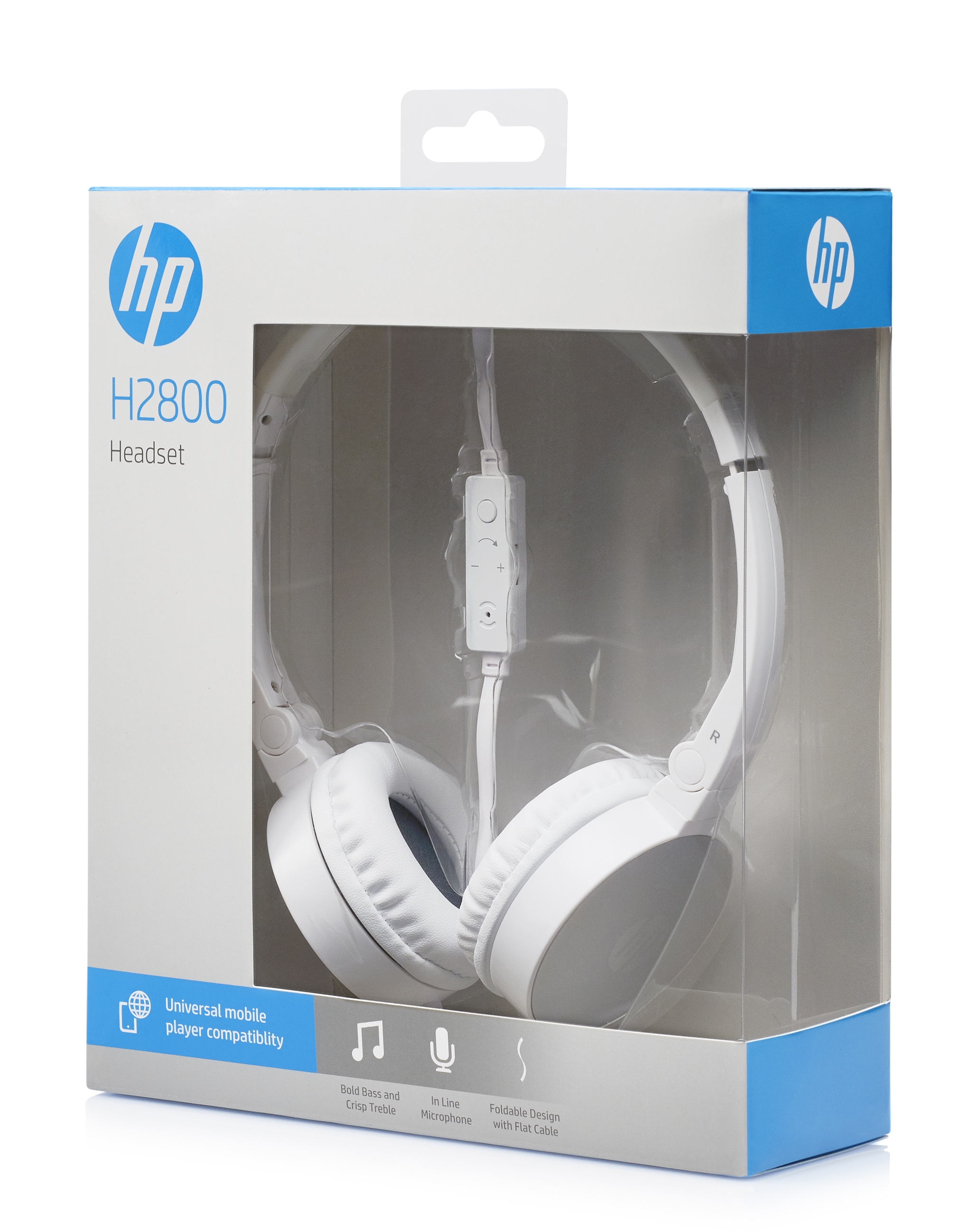 HP H2800 - Kopfhrer mit Mikrofon - On-Ear - kabelgebunden