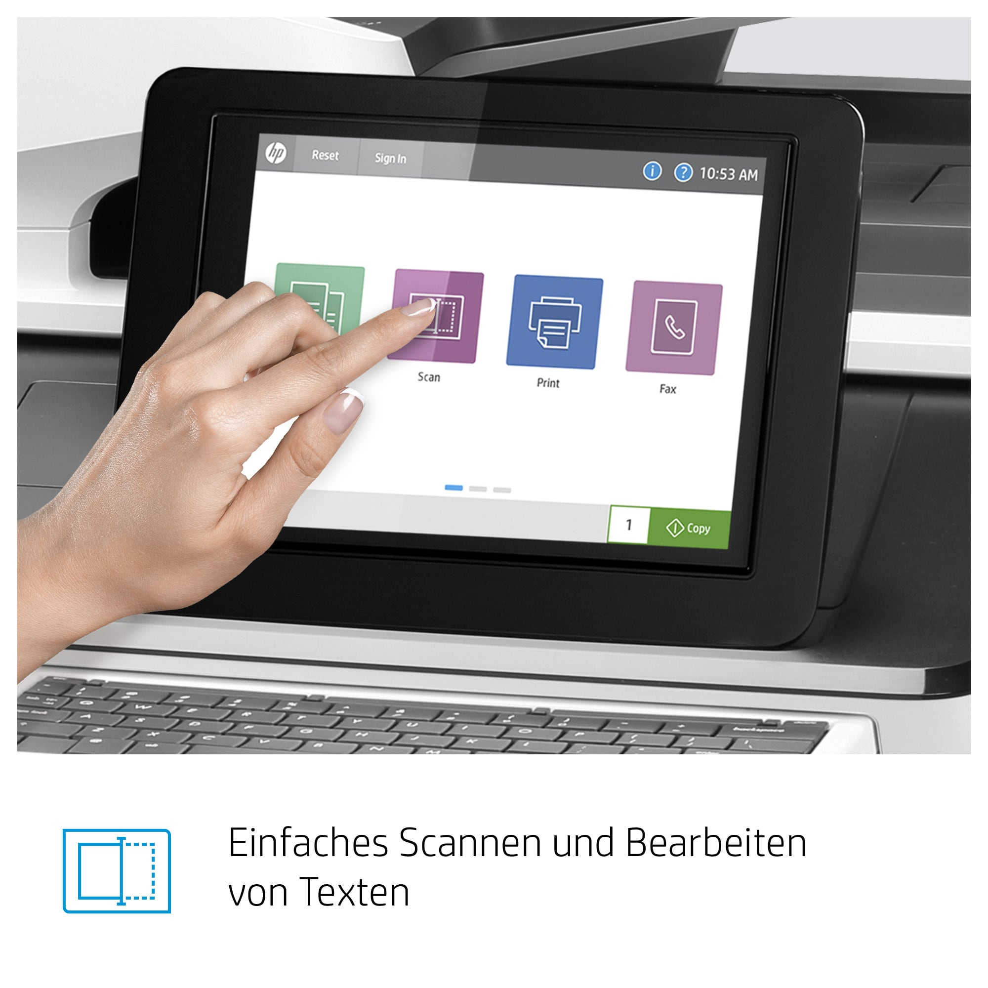 HP Color LaserJet Enterprise Flow Imprimante multifonction M776z