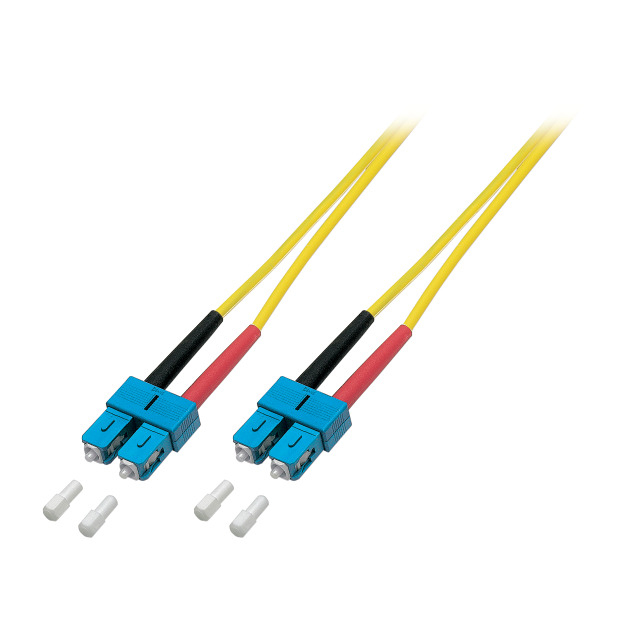 EFB Elektronik O2513.0,5 cable de fibra optica 0,5 m SC OS2 Amarillo