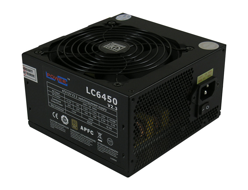 LC-Power LC6450 V2.3 power supply unit 450 W 20+4 pin ATX ATX Black