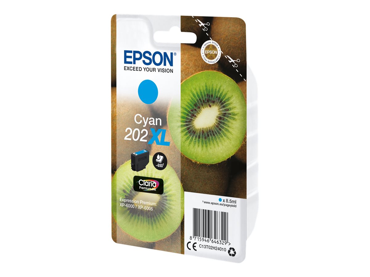 Epson Kiwi Singlepack Cyan 202XL Claria Premium Ink