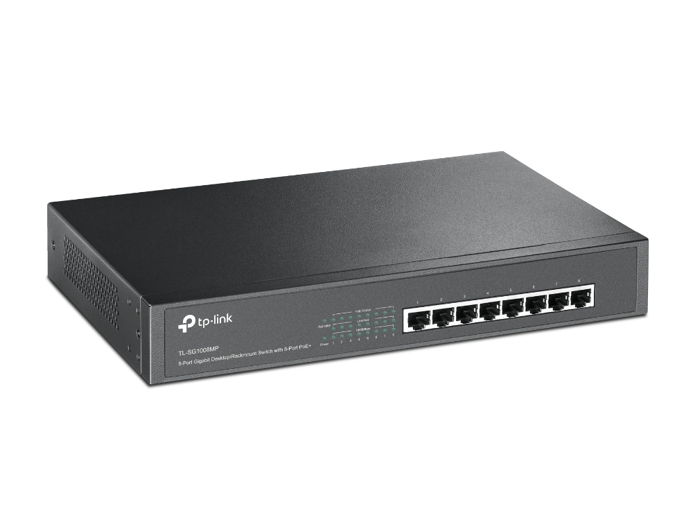 TP-LINK TL-SG1008MP - Switch - unmanaged - 8 x 10/100/1000 (PoE+)