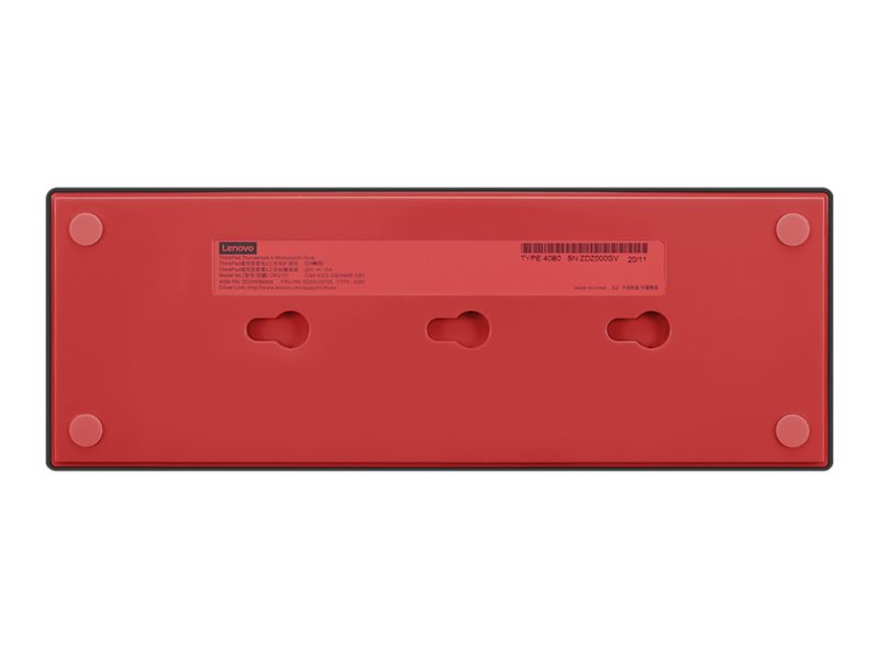 Lenovo 40B00300UK laptop dock/port replicator Wired Thunderbolt 4 Black, Red
