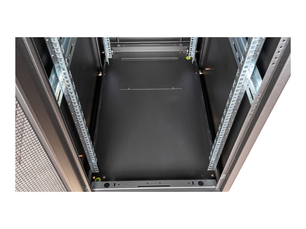 ROLINE Basic - Schrank Netzwerkschrank - perforierte T�r, 600x1000 BxT - RAL 9005, Jet Black - 26U - 48.3 cm (19)