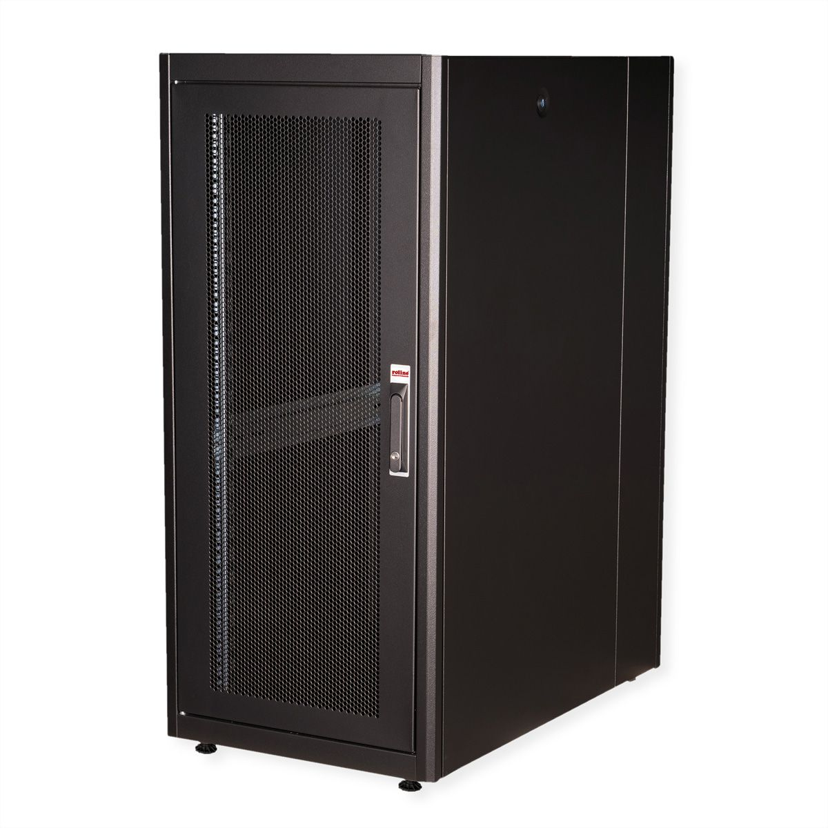 ROLINE Basic - Schrank Netzwerkschrank - perforierte T�r, 600x1000 BxT - RAL 9005, Jet Black - 26U - 48.3 cm (19)
