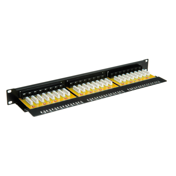 Value Cat.6/Class E 19 Patch Panel, 24 Ports, UTP black