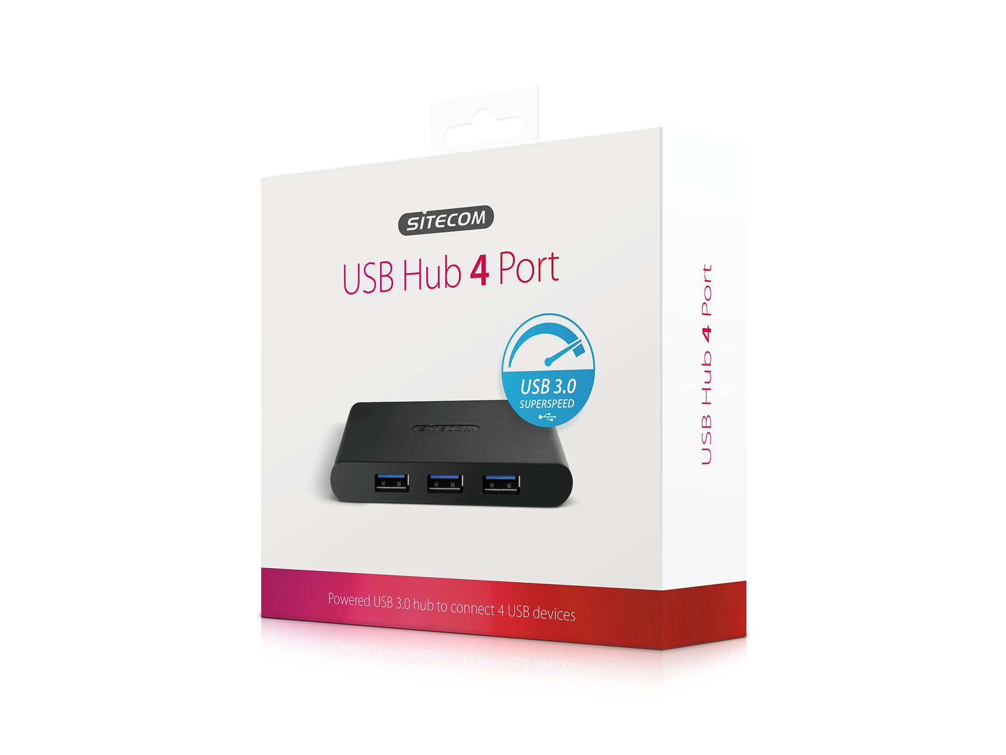 Sitecom CN-083 - Hub - 4 x SuperSpeed USB 3.0