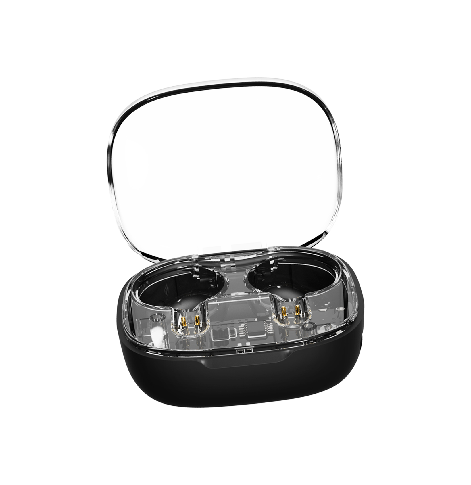 Streetz BT TWS In-Ear Kopfh�rer Transparent schwarz