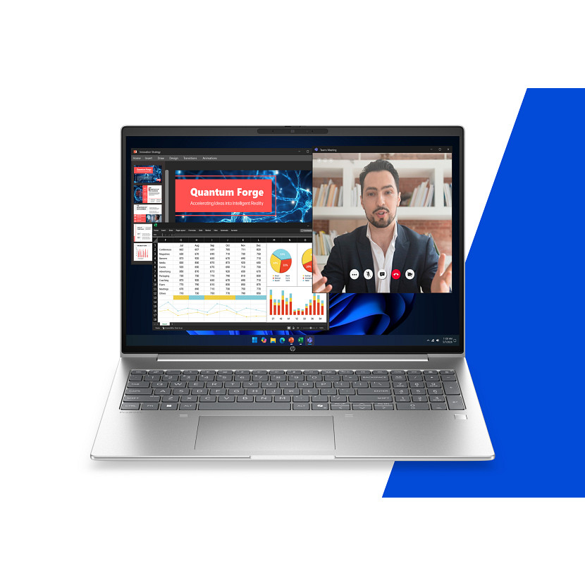 HP ProBook 4 G2a Notebook AI - 177-Grad Scharnierdesign - AMD Ryzen 5 230 / 3.5 GHz - Win 11 Pro - Radeon 760M - 16 GB RAM - 512 GB SSD NVMe - 40.6 cm (16)
