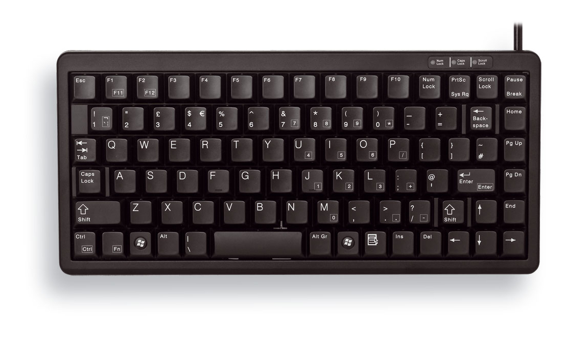 CHERRY G84-4100 clavier USB + PS/2 QWERTY Anglais britannique Noir