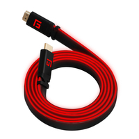 Floating Grip HDMI Kabel High Speed 8K/60Hz LED 3.0m rot - Kabel - Digital/Display/Video