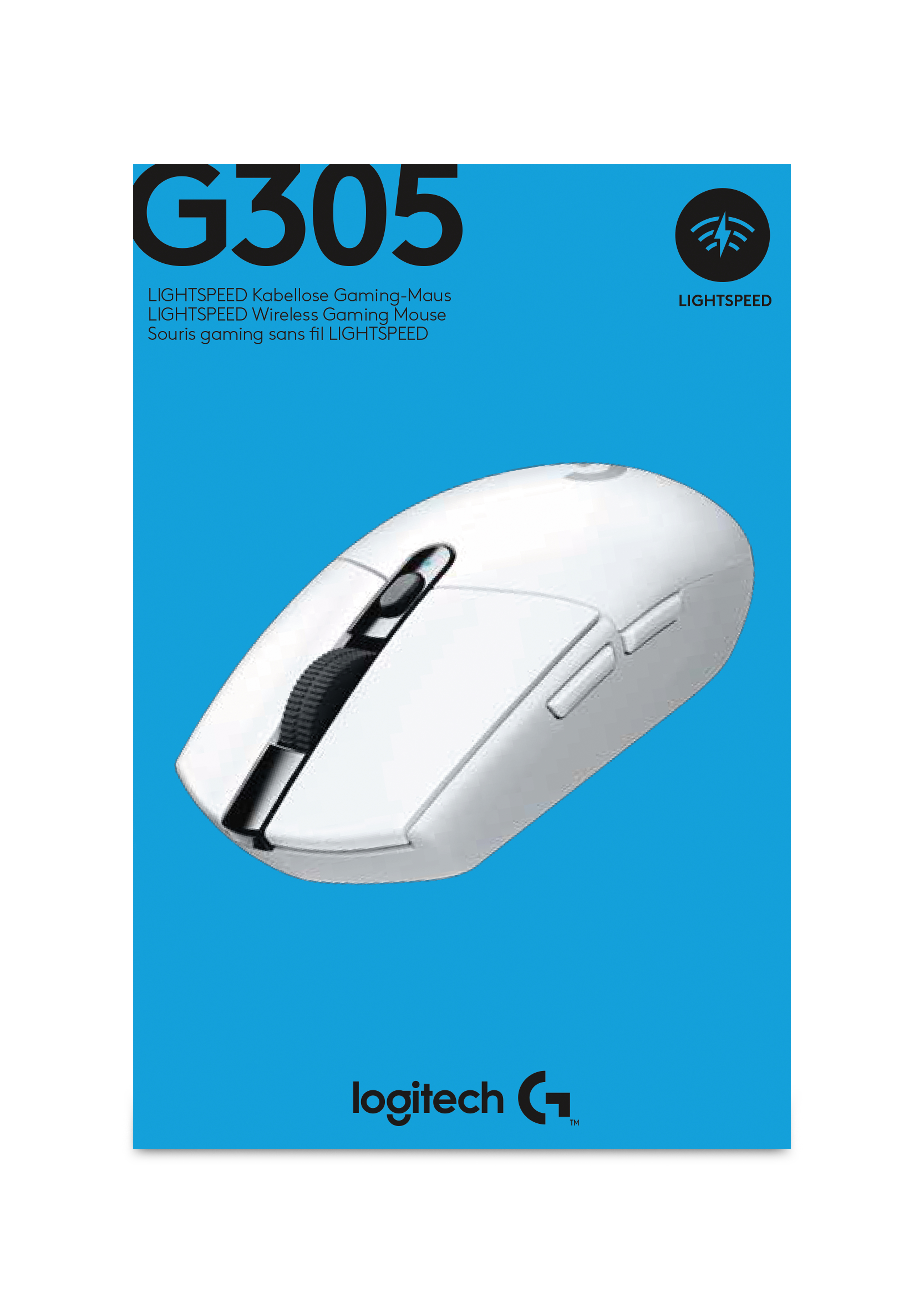 SOURIS LOGITECH G305 LightSpeed SANS FIL ( BLACK / WHITE