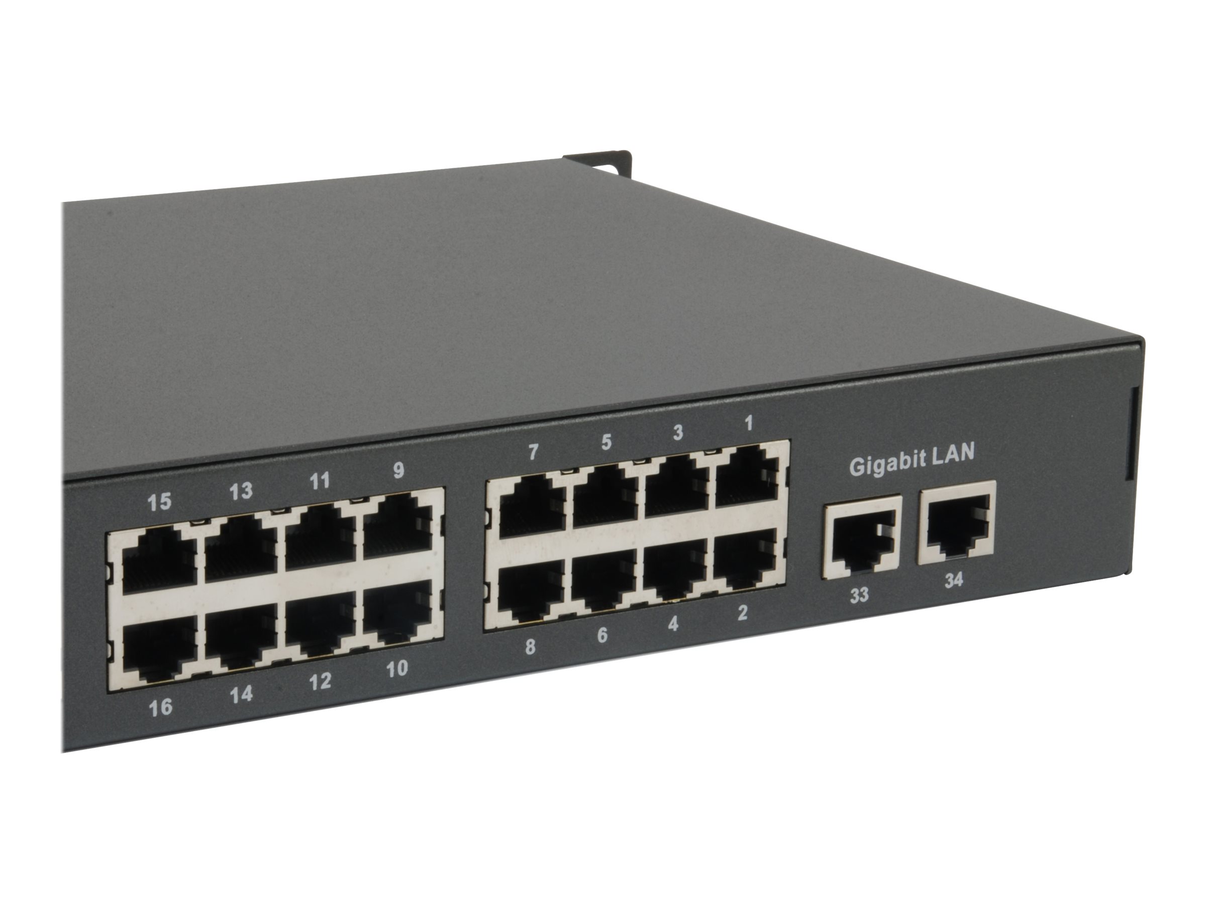 LevelOne FGP-3400W380 commutateur r�seau Non-g�r� Fast Ethernet (10/100) Connexion Ethernet, supportant lalimentation via ce port (PoE) Noir